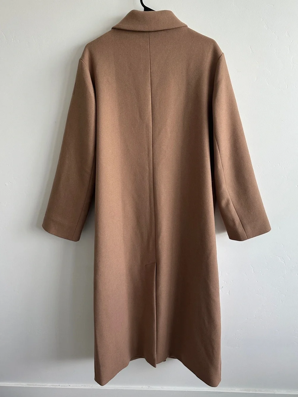 ALO Yoga Wool Metro Long Coat - Toasted Almond Brown - Small
